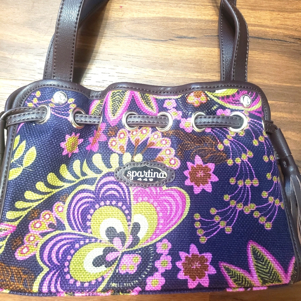 Spartina 449 Daufuskie island purse purple flowers